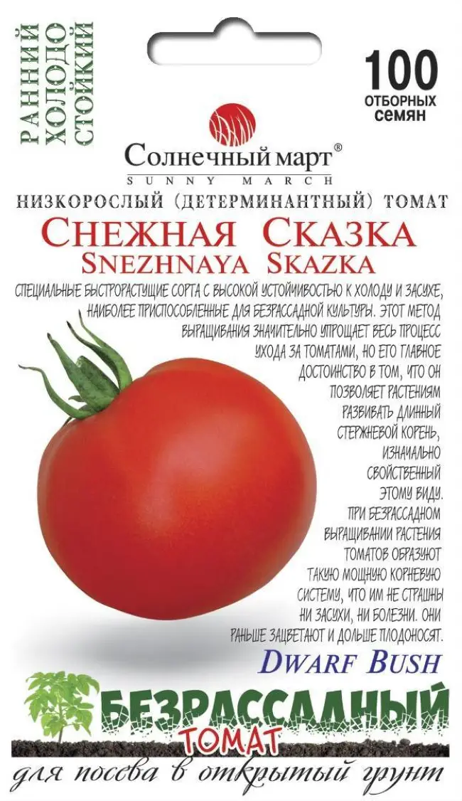 Богатый урожай даже в холодных регионах: томат «Снежная сказка»