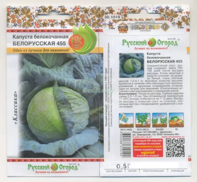 Описание сорта капусты Белорусская